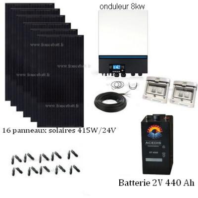 Kit solaire autoconsommation  48V 36000W/ jour