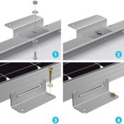 4 supports de montage pour panneau solaire 